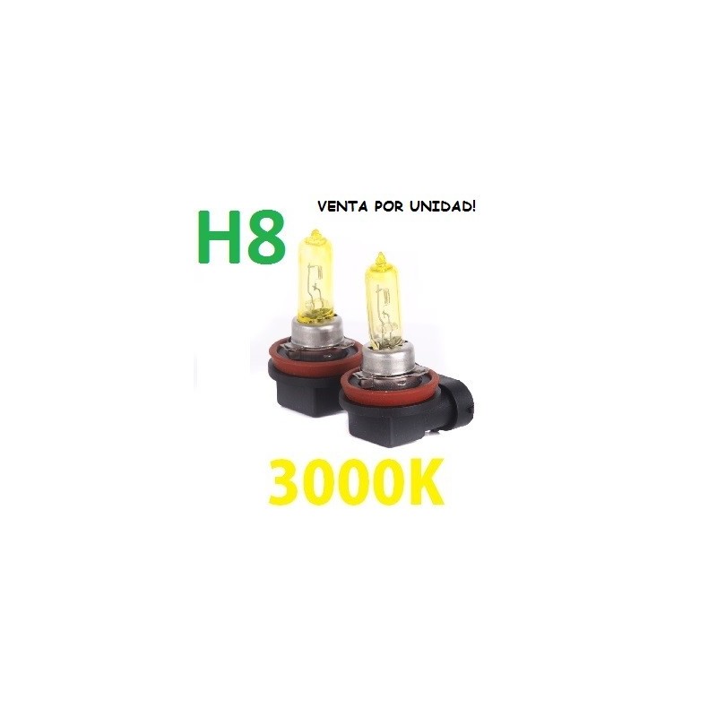 BOMBILLA HALOGENA H8 3000K