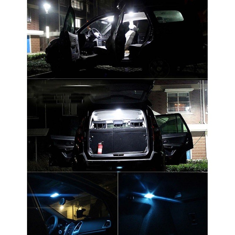 Ampoules LED T4W BA9S 6000K Blanc Froid - 2 Ampoules Canbus Pour Feux Position 12V